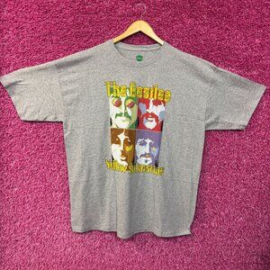 The Beatles Yellow Submarine Album Pop Art Rock Band Tee XXL